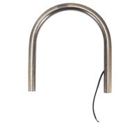 EVGATSAUTO Cafe Racer Rear Seat Frame, Rear Seat Loop Tail Hoop Frame for Cafe Racer Style Flat Pipe Tube with Brake Turn Light(210mm)