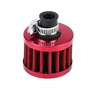 EVGATSAUTO Car Air Filter, Air Induction Filter 12mm/0.47inch Universal Car Cold Intake Kit Crankcase Vent Cover Breather(Red) Oil Crankcase breather