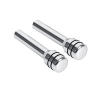 EVGATSAUTO Car Door Lock Knob Pull pins pin knob, 2Pcs Universal Car Truck Aluminum Interior Door Lock Knob knobs Pins Cover (Silver)