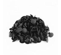 EVGATSAUTO Car Trim Clips 100pcs - 7.5mm Plastic Push Pin Rivets for Door Panel Fastening, Black Automotive Retainer Clips with 7.5mm Hole Diameter (Pack of 100)