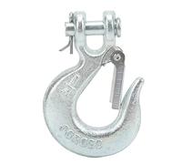 EVGATSAUTO Clevis Safety Hook, 1/4in Clevis Slip Hook with Safety Latch G70 Forged Steel for Trailer Truck Towing Vehicle Chains Tow Chain Swivel Lifting