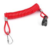 EVGATSAUTO Kill Switch Safety Tether, Outboard Motor Engine Kill Cord Safety Lanyard Ignition Emergency Stop Switch Key Lanyard Rope Clip Fits Tohatsu Outboard Engine Motor
