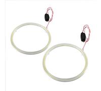 EVGATSAUTO Led Headlight Warning Lamps, 2Pcs Auto Halo Rings Angel Eye COB Chips Headlight DRL LED For Motorcycle Car Angel Eyes Halo Lamp Light Bulb COB Angel Eyes Headlight(110mm) led halo lights