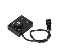 EVGATSAUTO Parking Heater Controller Switch, 12V/24V, Mechanical Knob, Black, Manual-Automatic
