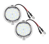 EVGATSAUTO Rear Mirror Light, 1 Pair White LED Bright Car Rear View Mirror Puddle Lights Fit for Mk5