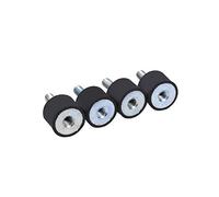 EVGATSAUTO Rubber Mount Shock M6, 4Pcs M8/M6 Rubber Mounts Shock Absorber Car Anti Vibration Mounts Silent block Exhaust Bobbins Mount (M6)