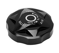 EVGATSAUTO Suntour Fork Air Cap, E-Bike Front Shock Cover Cap, Front Fork Air Chamber Cover Bicycle Suspension Fork Air Gas Valve Cap Aluminium Alloy for Mountain Bike (black)