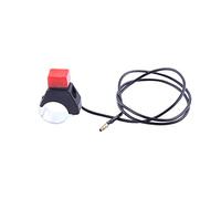 EVGATSAUTO top Kill Switch Button,Universal Mini Moto Quad Dirt Bike Stop Kill Switch Button Fit for 22mm Handlebar Safety Engine Stop Flameout Switch with Line