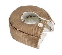 EVGATSAUTO Turbo Heat Shield, Turbo Cover Titanium Turbo Blanket T3 Lava cover Barrier Turbo Turbocharger Cover T3/GT35/GT37/GT40/GT42 Turbo Heat Cover