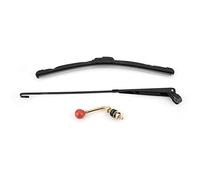 EVGATSAUTO Universal UTV Manual Hand Operated Windshield Wiper Blade Set, Manual Windshield Wiper Blades Assembly Kit