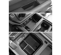 EVGoXMods 4PCS Center Console Organizer Compatible with 2020-2024 Land Rover Defender 90 110 130 (ONLY for Refrigerator Version) Armrest Storage Box Insert Tray Sets Interior Accessories