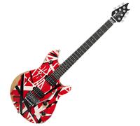 EVH Limited Edition Wolfgang Special Striped Series Red Black and White Aged