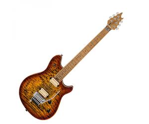 EVH Wolfgang Special QM Baked Maple Fingerboard Tiger Eye Glow