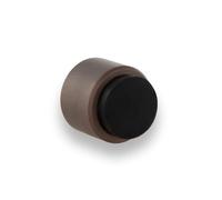 EVI Hardware | Wall Adhesive Door Stop | Ø28x28mm | Brass Rustic Finish | Door Knob Protector | Dual Fixing: Screw Included | Mod. I-198/28-RU