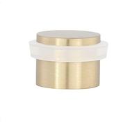EVI Herrajes 04019124BLM I-191/24-B Adhesive Door Stop, Gold, Silent, Golden Brass-White Rubber