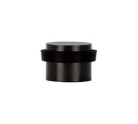 EVI Herrajes | Adhesive Black Door Stop | Ø24x20 mm | Solid Stainless Steel | Strong Adhesion | 100% Functional | Mod. I-163NG