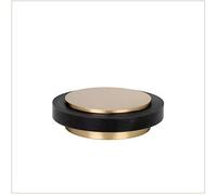 EVI Herrajes | Adhesive Brass Door Stop | Ø35x13mm | Gold Finish | Natural Silicone Rubber | Minimalist Design | Mod. I-203X12-LMT