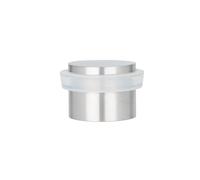 EVI Herrajes | Adhesive Door Stop | Ø24x20mm | Solid Stainless Steel - White Rubber Protection | Strong Adhesion | 100% Functional | Mod. I-163BAM