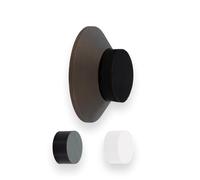 Evi Herrajes | Adhesive Door Stop | Wall Mounting | 35x15mm | Rustic Brass | Conical Shape | Two Rubber Bands Included | Adhesive or Screw Installation