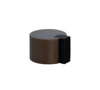 EVI Herrajes | Adhesive Floor Door Stop | Ø28x20mm | Rustic Finish Brass for Indoor and Outdoor | Door Protector | 04019328LRU