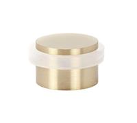 EVI Herrajes | Adhesive Golden Door Stop | White Rubber | No Screws |