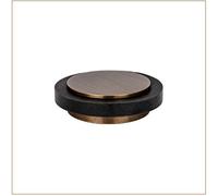 EVI Herrajes | Antique Brass Door Stop | Ø35x13mm | Adhesive Installation | Natural Silicone Protection | Minimalist Design | Mod. I-203X12-CU