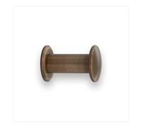 EVI Herrajes Bathroom Hanger | Brass Wall Hanger | Antique Leather Finish | for Hanging Clothes, Coats or Towels| Towel Rack with Invisible Screw | 188CBLCU