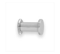 EVI Herrajes Bathroom Hanger | Stainless Steel Wall Hanger | Matte Finish | For Hanging Clothes, Coats or Towels| Towel Rack with Invisible Screw | 190CBAM