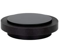 EVI Herrajes | Black Adhesive Door Stop | Ø35x12mm | Stainless Steel Body | Low Design | Strong Adhesion | Mod. I-20335X12NG