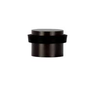 EVI Herrajes | Black Door Stop | Ø24x20mm | Wall Protector | Black Lacquered Stainless Steel | Natural Silicone Protection | Adhesive Door Stopper| Model I-361-NG