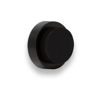 EVI Herrajes Wall Mounted Door Stop,Black Laquered - Black Rubber,24x14mm,04020524TPMNG
