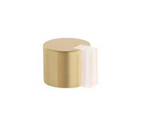EVI Herrajes Door Stop Floor Gluing Diameter 24 x 20 mm Brass White Rubber Very Good Adhesion I-19324BLMT