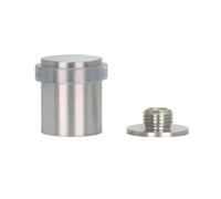 EVI Herrajes | Door Stop | Stainless Steel | 24 x 30 mm | Screwed Threaded Base | Matte Finish | Includes Screw + Mounting Plug | Mod. I-199/24X30-TCBAM