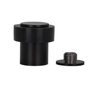 EVI Herrajes | Door Stop | Stainless Steel | 24 x 35 mm | Screwed Threaded Base | Black Lacquered | Includes Screw + Mounting Plug | Mod. I-199/24X35-CBNG
