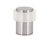 EVI Herrajes | Door Stop | Stainless Steel | 24 x 35 mm | Screwed Threaded Base | Matte Finish | Includes Screw + Mounting Plug | Mod. I-199/24X35-BCBAM