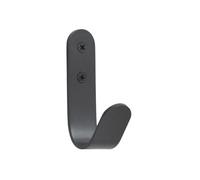 EVI Herrajes | Hook Towel Holder | Anthracite Grey Wall Hook | Stainless Steel | Screw-Mount | for Hanging Clothes, Towels, or Accessories | Mod. 173CTGR