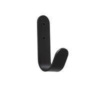 EVI Herrajes | Hook Towel Holder | Black Wall Hook | Stainless Steel | Screw-Mount | for Hanging Clothes, Towels, or Accessories | Mod. 173CTNG