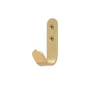 EVI Herrajes | Hook Towel Holder | Brass Wall Hook | Screw-Mount | for Hanging Clothes, Towels, or Accessories | Mod. 381CTLMT