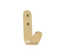 EVI Herrajes | Hook Towel Holder | Brass Wall Hook | Screw-Mount | for Hanging Clothes, Towels, or Accessories | Mod. 173CTLMT