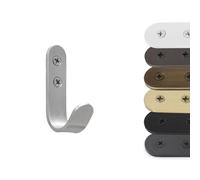 EVI Herrajes | Hook Towel Holder | Stainless Steel Wall Hook | Screw-Mount | for Hanging Clothes, Towels, or Accessories | Mod. 183CTAM