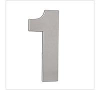 EVI Herrajes | House Number | 12cm Adhesive Stainless Steel Door Numbers | Waterproof | "1" Digit