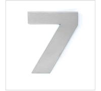 EVI Herrajes | House Number | 12cm Adhesive Stainless Steel Door Numbers | Waterproof | "7" Digit