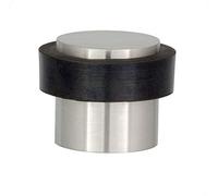 EVI Herrajes | Screwed Door Stop | Ø20x20mm | Floor Mounted | Stainless Steel | Natural Silicone Protection | Includes Screw + Fastening Plug | Model I-157