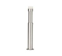 EVI Herrajes | Skirtings Door Stop | Screw Installation | Adjustable from 88mm to 160mm | Stainless Steel Body | White Rubber Protection | Functional | I-182KITBCB