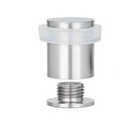 EVI Herrajes | Stainless Steel Door Stop | Ø20x25mm | Floor Mounted | Matte Finish | Natural Silicone Protection | Includes Screw + Fastening Plug | Model I-181BCB
