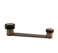 EVI Herrajes | Swivel Door Retainer | Doors up to 100 mm | Brass Leather Finish | Black Rubber | Includes Screw + Plug | Mod. I-253-CU