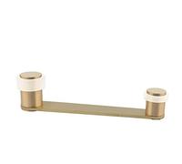 EVI Herrajes | Swivel Door Retainer | Doors up to 100 mm | Matt Satin Brass | White Rubber | Includes Screw + Plug | Mod. I-253-BLMT