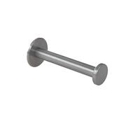 EVI Herrajes | Toilet Paper Holder | Self-Adhesive or Screw-Mount | Stainless Steel | Mod. 050PR1DUALAM