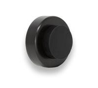 EVI Herrajes | Wall Mounted Door Stop | Ø35x18mm | Stainless Steel Body | Anti-Shock Cushion | for Handles | Adhesive and Screw Installation | I-254/35-NG