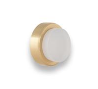 EVI Herrajes Wall Mounted Door Stop,Matte Brass - White Rubber,24x14mm,I-205/24-BMT